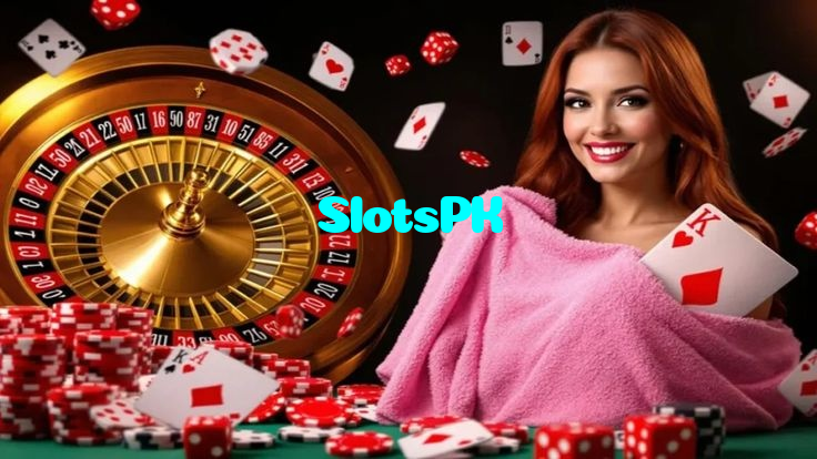 SlotsPK casino presented on mobile device in Pakistan with slots and live games